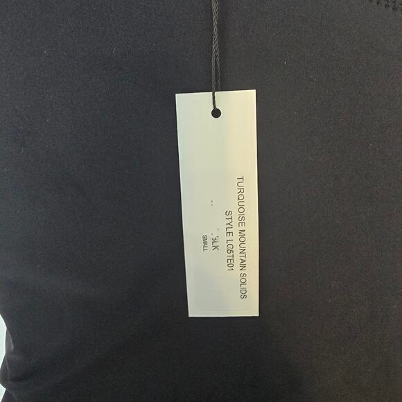 L'Agence Ava Chain Black Swimsuit One Shoulder Cut Out Concho Turquoise S NEW - Picture 6 of 12